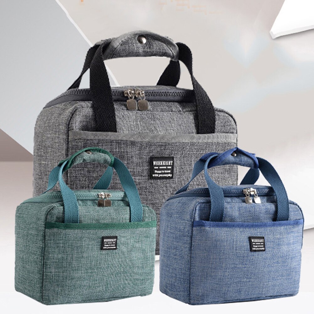 Adisputent thermisch geïsoleerde lunchtas picknick opbergtas draagbare lunchbox camping outdoor handtas koelbox lunchbox tas