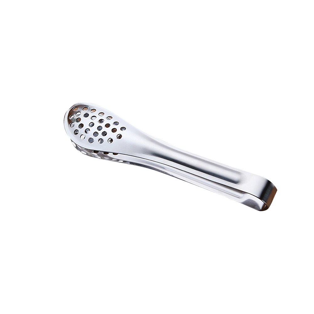 Pinzas largas de acero inoxidable para comida, pinzas para sartén, parrilla, barbacoa, herramientas para Hotel, Buffet, utensilio de cocina, 5/ 7/9/12 pulgadas: 5inch