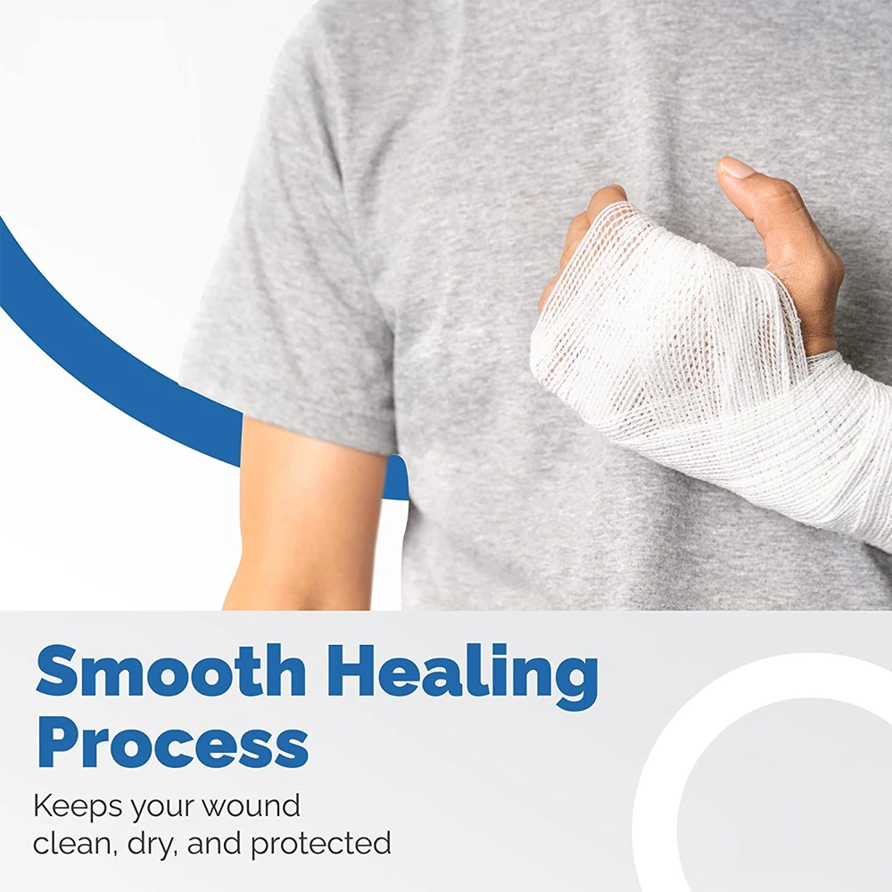 1/3/5/6Roll Gauze Bandage Rolls, Disposable Elastic Bandages, Breathable Cotton Wound Care Dressing Gauze Nursing Survival Kits
