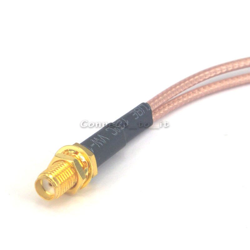 SMA-Adapter SMA Vrouwelijke naar Y type 2 CRC9 Mannelijke Connector Splitter Pigtail Kabel RG316 15 CM