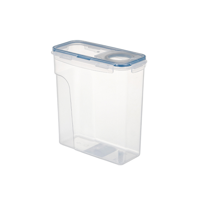 Recipientes herméticos de armazenamento de alimentos e tampas de travamento, organizadores de despensa de plástico transparente, cereais/harinha/riso, umidade e cozinha à prova de insetos: Verde claro