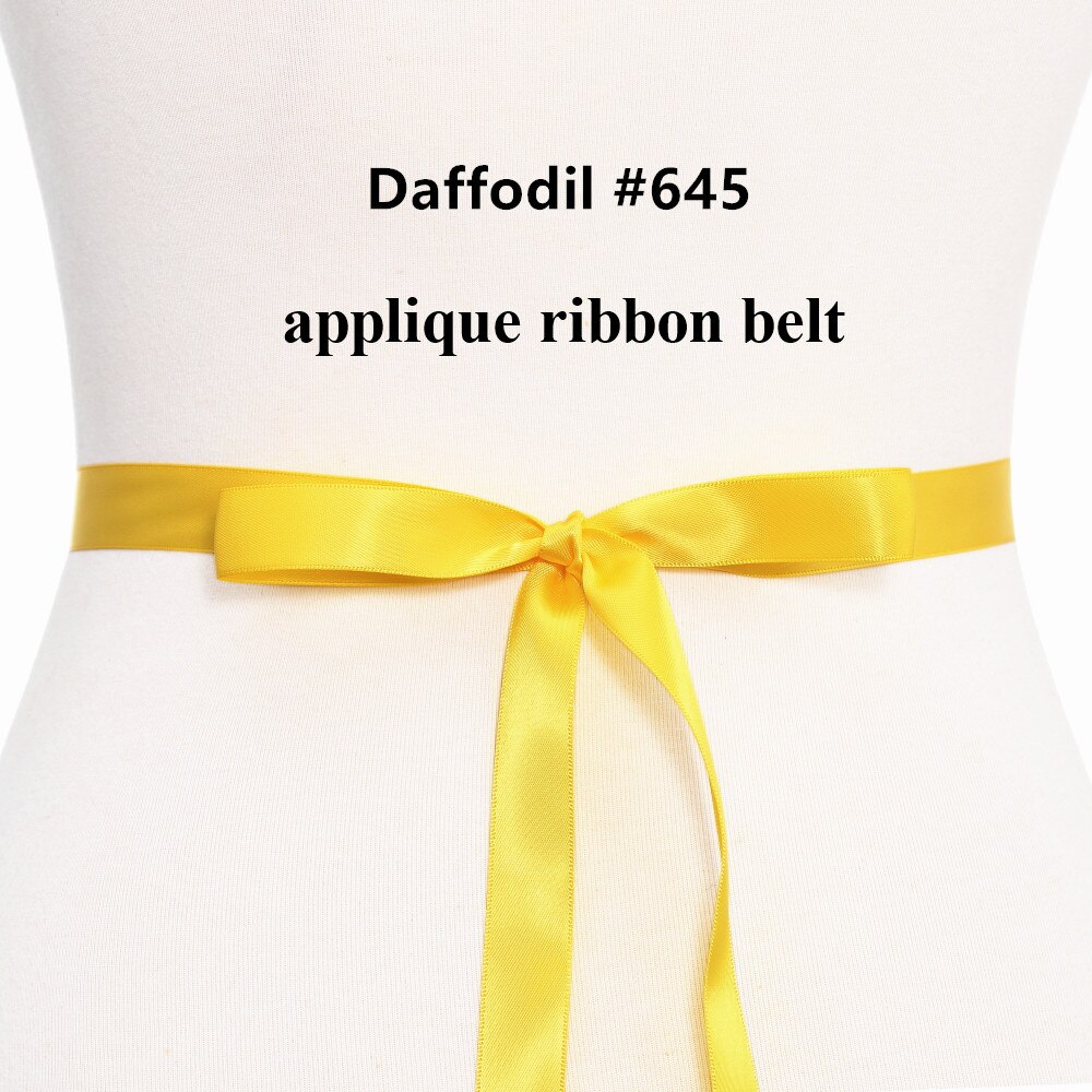 (1Pc) Strass Bruids Riem Bruiloft Met Kristal Diamant Trouwjurk Accessoires Riem Sash Voor Trouwjurk Wdd: yellow