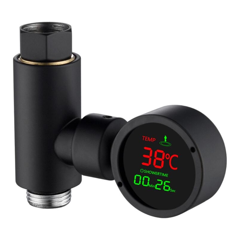 LED Water Shower Thermometer Self-Generating Electricity Bath Temperature Meter