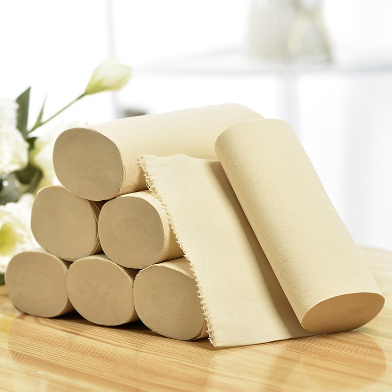 Wood Pulp Soft Household Toilet Paper Towels Household Products Bathroom Paper