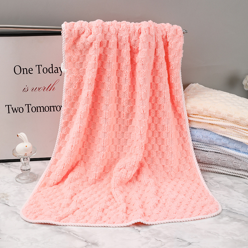 Toalla facial suave y gruesa de lana Coral, absorción de agua y secado rápido, toalla de mano de Color sólido para Baño, 1 Uds.: 22 #
