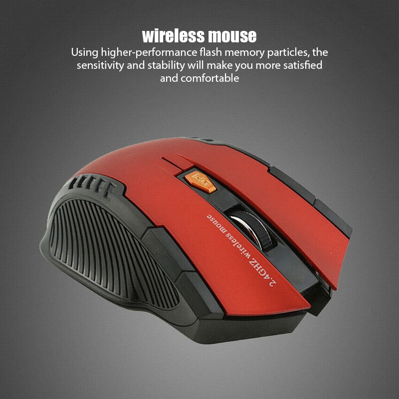 1600Dpi Draadloze Muis Usb Draadloze Gaming Muis Verstelbare Optische Computer Muis 2.4Ghz Ergonomische Muizen Voor Laptop Pc Muis