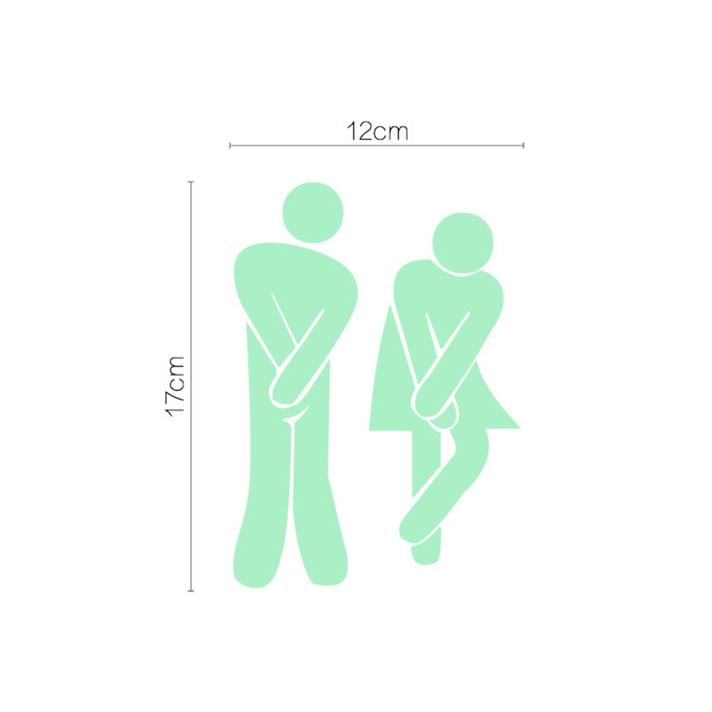 Luminous Toilet Wall Sticker Funny Face Letter Glow Stickers for Toilet Bathroom Wall Home Decorations: E