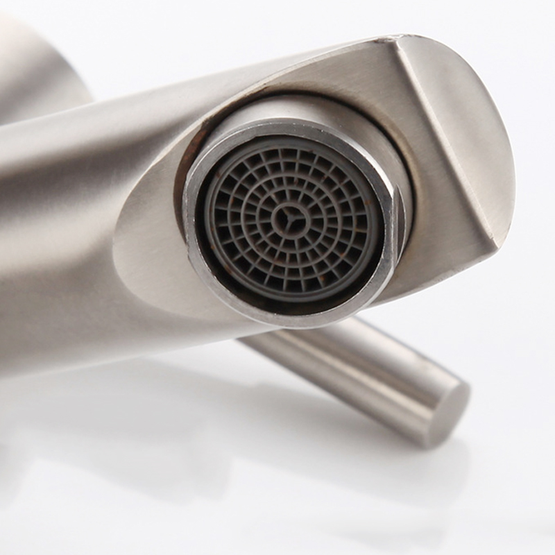 Grifo de lavabo de 1/2 pulgadas, grifo de agua fría individual de acero inoxidable 304, grifo de lavabo montado