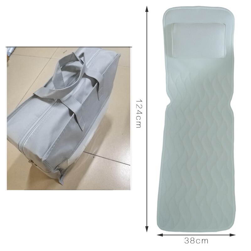 Body Bad Kussen Antislip Spa Bad Mat Matras Ademend 3D Mesh Lagen-Grote Back Ondersteuning voor Volwassenen