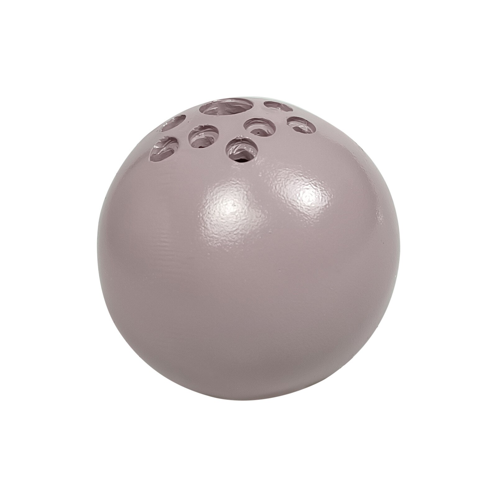 Ceramic Handmade Vase Flower Stone Table Decor Round Flower Vase with Holes Table Ornaments For Living Room: Gray