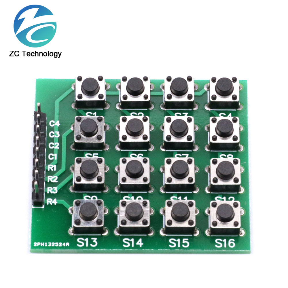 8pin 4x4 4*4 Matrix 16 Tasten Taste Tastatur Tastatur Breadboard Modul Mcu für arduino Diy Kit