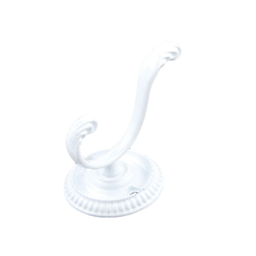 Wall Hanging Hook Antique Brass Wall Mounted Hook Key Holder Letter Rack Hanger Hanging Decor Hanger Rack Wall Decoration: White 