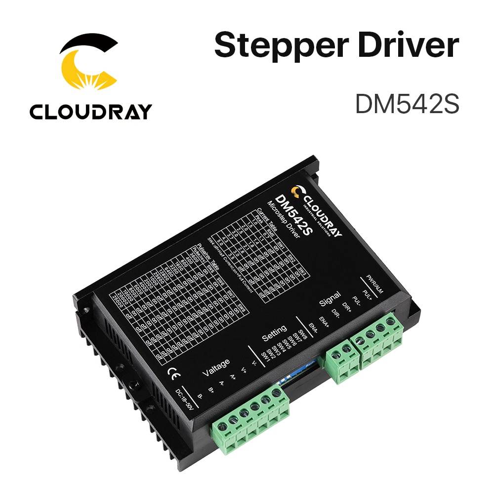 DM542S Stepper Motor Driver 2-phase Digital Stepper Motor Controller 18-50 VDC for Nema17 Nema23 Nema34 CNC Engraving Machine