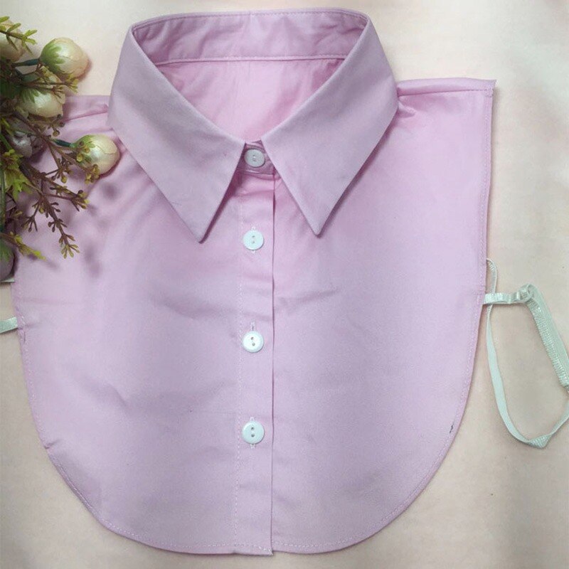 Vrouwen Volwassen Kant Solid Revers Nep Kraag Shirt Dame Afneembare Kragen Blouse Das Kleding Accessoires: D