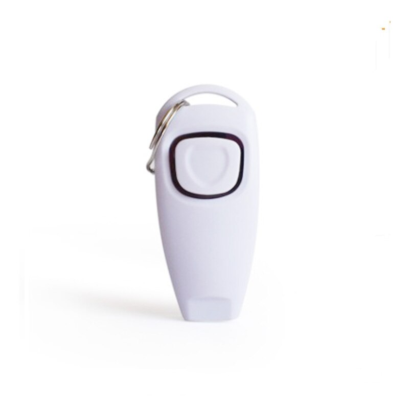 Two together 1 dog training ring pet ring piece + whistle training dog whistle with key chain: white