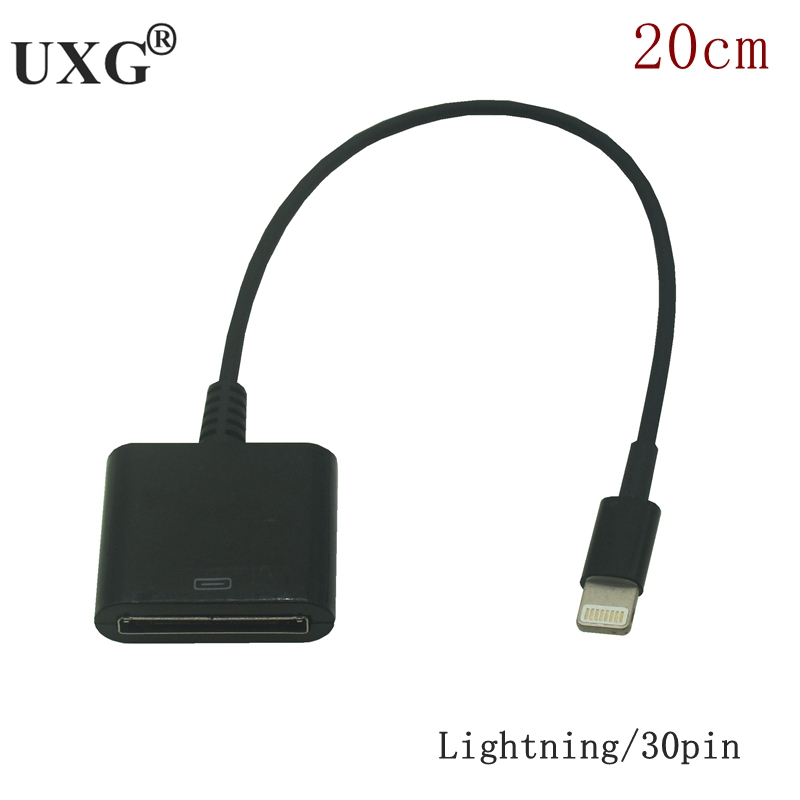 Dock 30 Pin Female naar USB-C USB 3.1 Micro USB 8pin Type C Mannelijke Korte Oplaadkabel Voor Huawei Xiaomi Mac Onplus 15 cm: WHITE