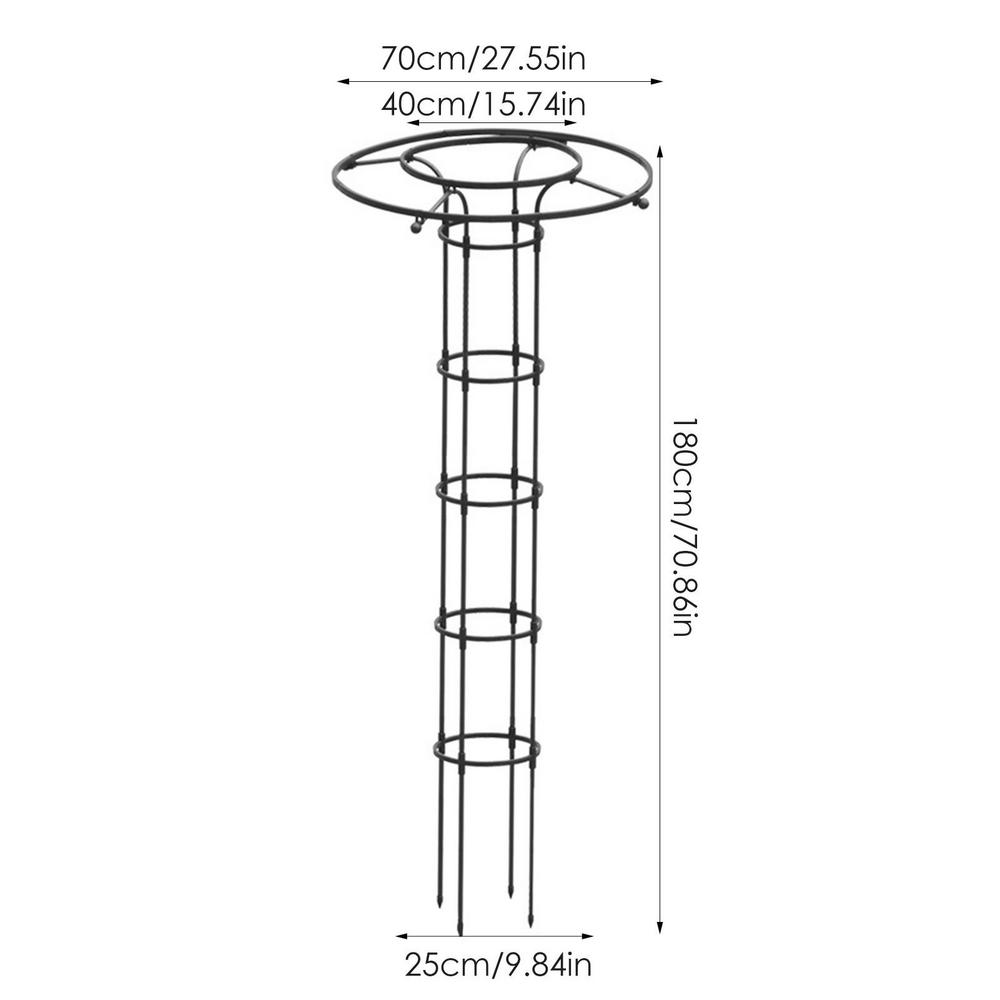 drinnen-Gitter abnehmbare Garten Obelisk Gitter Pflanzen Kletter Halfter für drinnen draussen Garten Garten Garten zubehör: Gelb