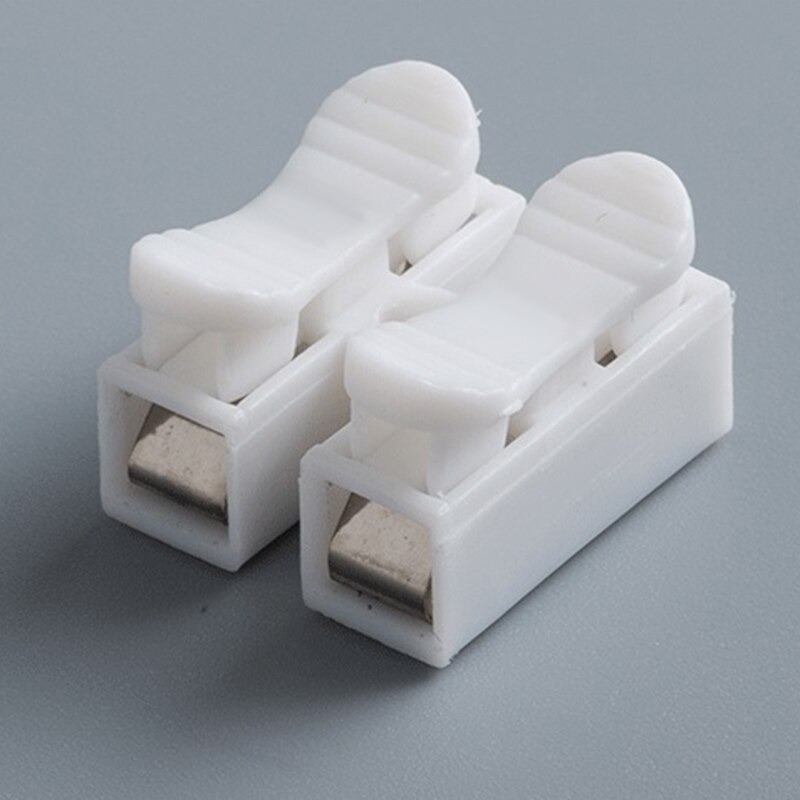 50 stuks/set snelaansluitklemmen ch -2 led plafondlamp speciaal ch -2 2- positieklemmen zelfborgende drukklem