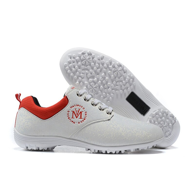 Vandtætte golfsko dame anti-skrid sportssko til golfspillere damer hvid sort atletisk golf sneakers piger: Hvidere / 5