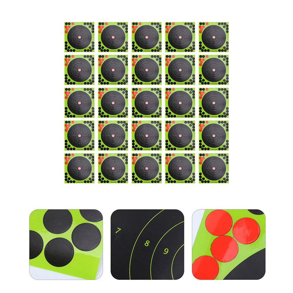 40 Sheets of Shooting Targets Adhesive Dart Target Stickers (Random Color)