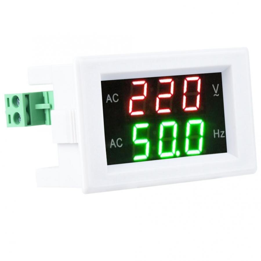 Digitale Frequentie Meter Generator Dual Display LED Digitale AC Voltmeter Frequentie Meter Testing Tool Meetinstrument