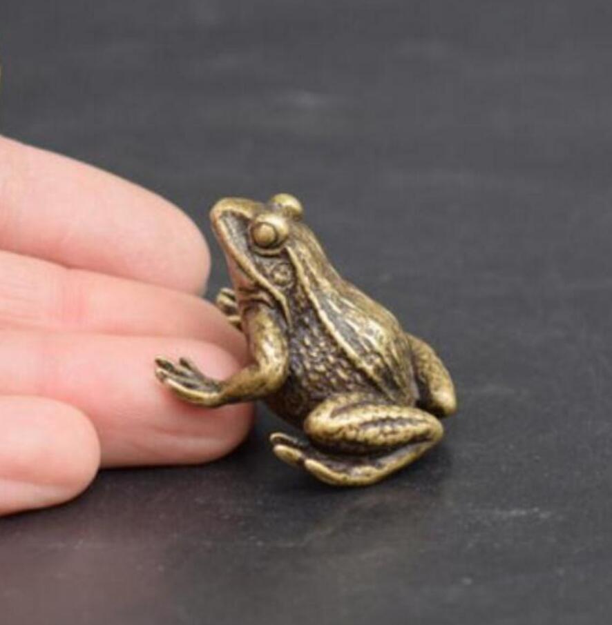 Koperen Standbeeld China Collectie Archaize Messing Kikker Kleine Standbeeld #6