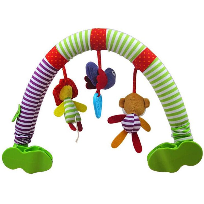 Mooie Baby Wieg Zetel Cot Opknoping Speelgoed Wieg Mobiele Wandelwagen Opknoping Zachte Pluche Rammelaars Ring Bel Educatief Baby Speelgoed M0036: F