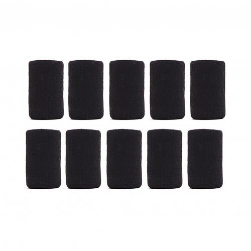 Protectores de dedos para baloncesto al aire libre, protectores de dedo elásticos y transpirables para artritis, voleibol, 5/10 Uds.: Black 10 Pcs