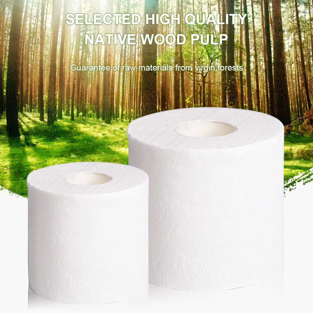 10 Rolls Toiletpapier 3 Lagen Papier Badkamer Wc Keuken Papier Cleaning Tissue Papier Houtpulp Papier Sterke Wateropname