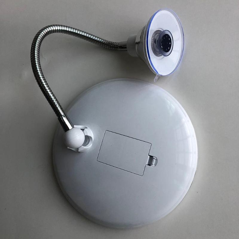 5X 10X Magnification Makeup Mirror Folding Adjustable Magnifying Vanity Mirror Strong Suction Cups with LED Natural Light