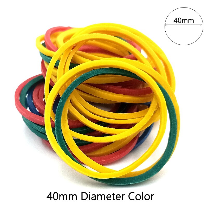 26Mm 40Mm 60Mm Diameter 3 Specificaties Mix Colorhigh Elasticiteit Magische Training Rubber String Rubber Band Van Briefpapier houder: 40mm