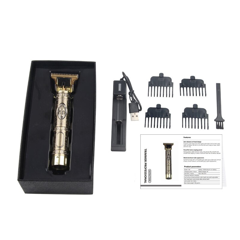 Elektrische Tondeuse Oplaadbare Scheerapparaat Baard Trimmer Professionele Mannen Haar Snijmachine Baard Kapper Tondeuse