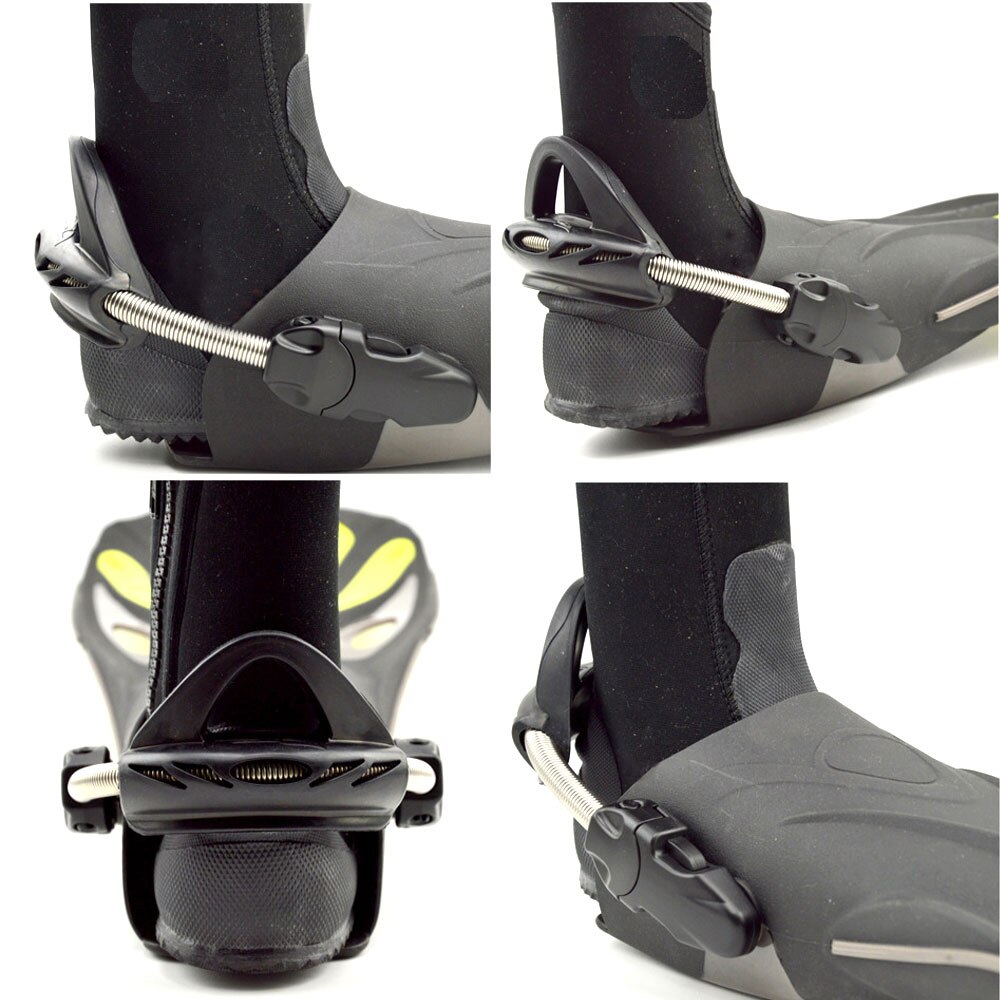 2PC Snorkeling SCUBA Diving Spring Fin Strap with Quick Release Buckle