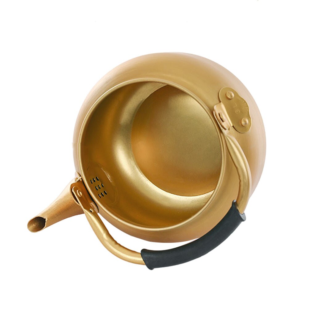 1 pc Durable Teapot Aluminum Teakettle Home Thicken Teakettle (Golden)