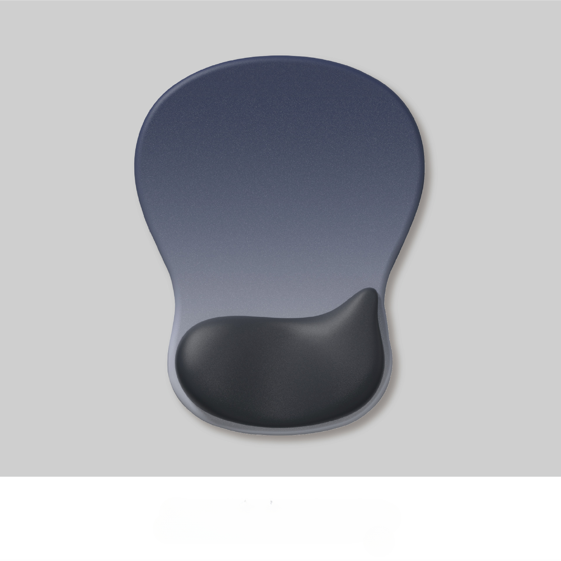Gradient Ergonomics Mouse Pad Comfortable Wrist Support Non Slip Mice Mat Soft Mousepad Wrist Rest Computer Silicone Mouse Pad: WHITE