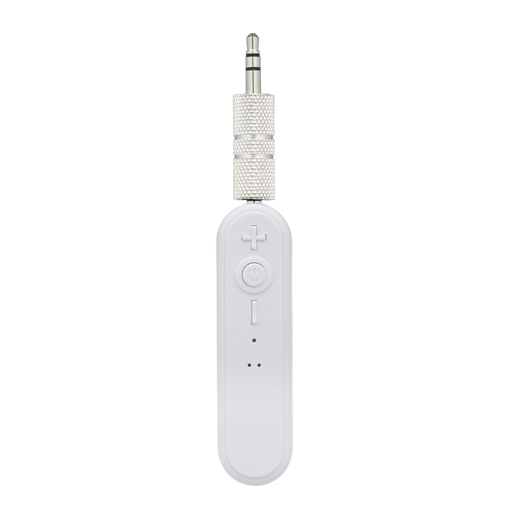 Draadloze Bluetooth 4.1 Audio Ontvanger Muziekdoos Adapter Handsfree Carkit Met Microfoon Aux Out Voor Hoofdtelefoon Speaker auto Stereo: WHITE