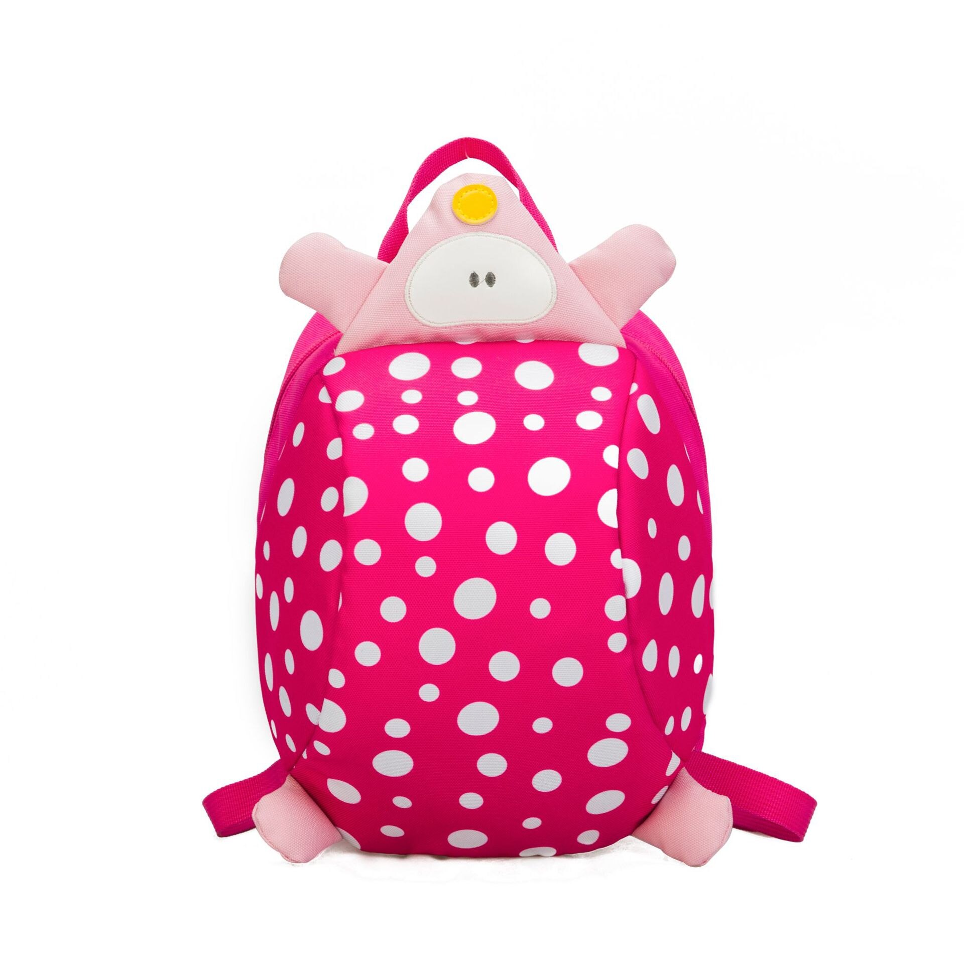 Cute Animal Children School Bags for Girls Boys Kids Backpacks Kindergarten Schoolbags Anti-lost Toddler Kids School Bag: rose red