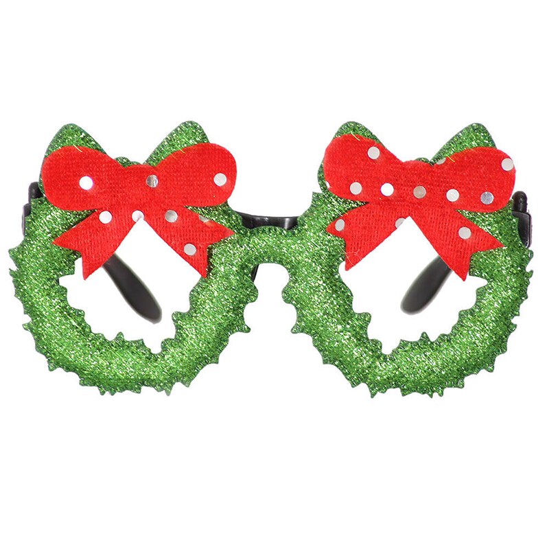 joyeux noël lunettes père noël bonhomme de neige lunettes mignon dessin animé cadre décorations pour la maison pour le nouvel an noël enfants: 02
