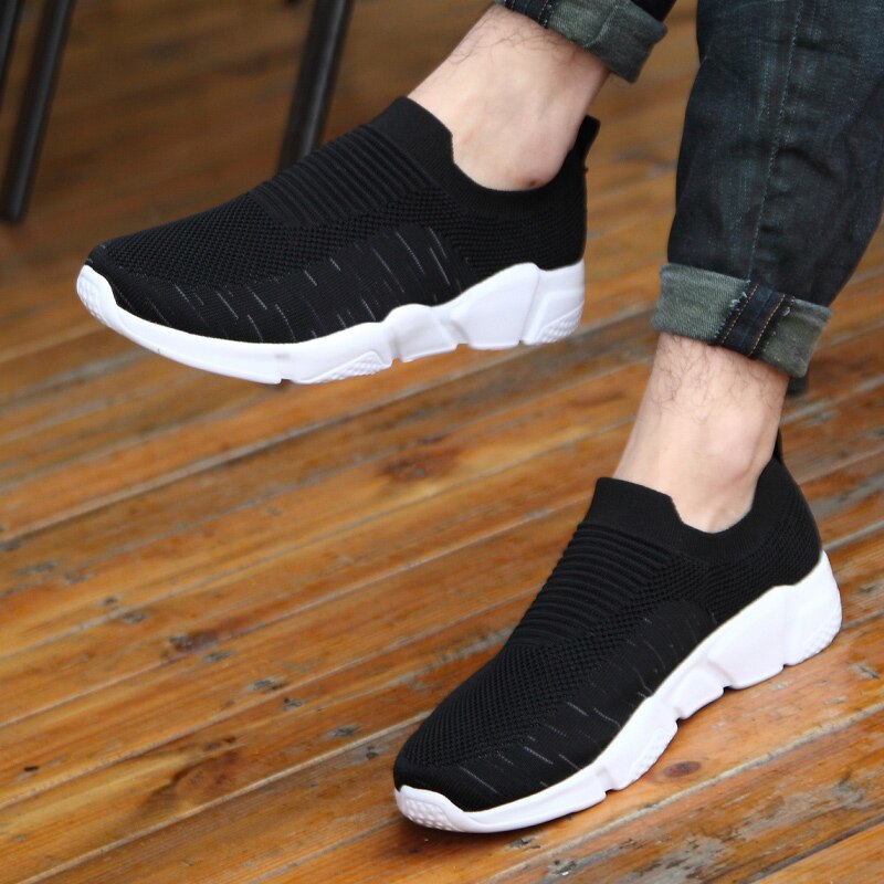 Menn tennissko sommer kule pustende myke treningssko stabile joggesko Fitness trenere slip-på sko