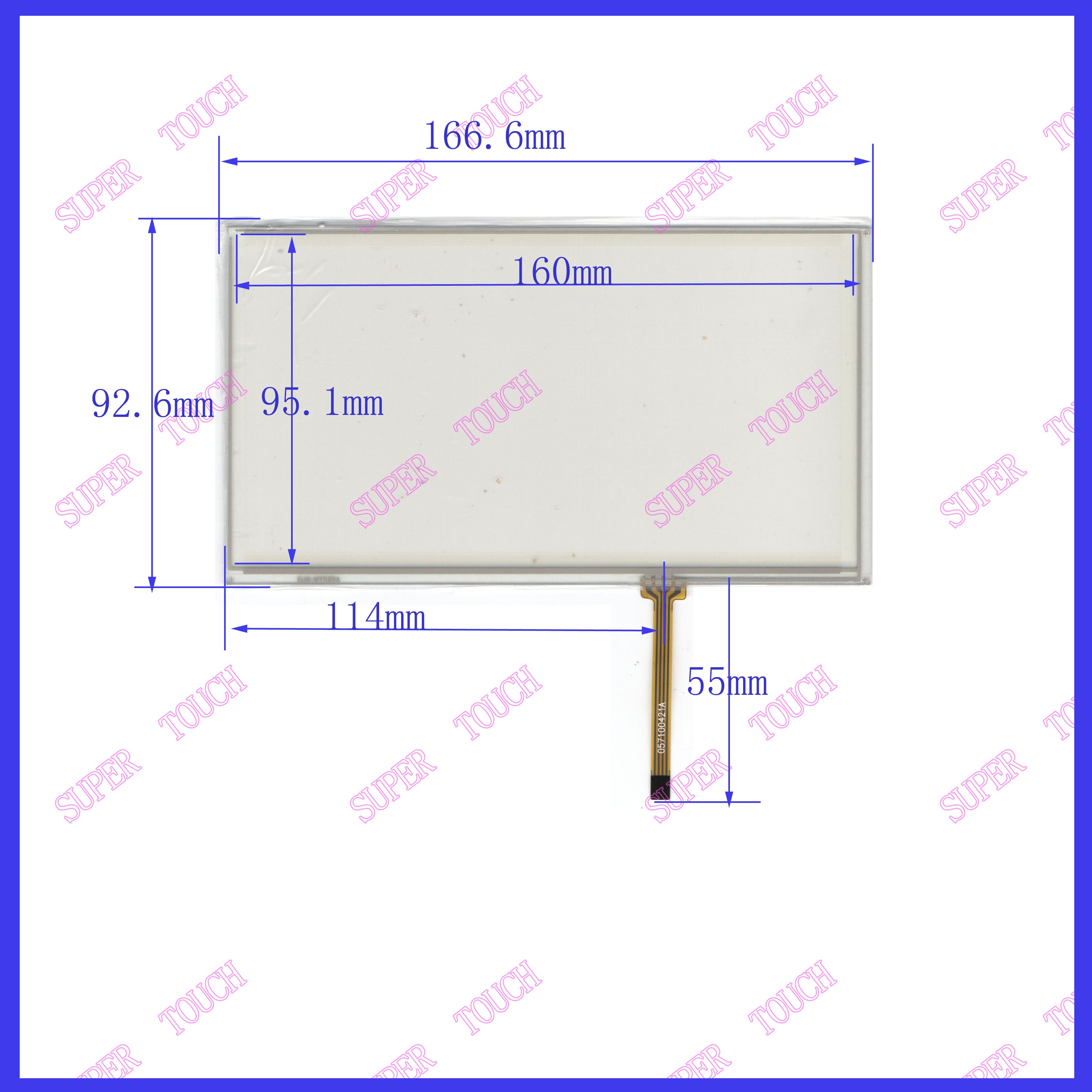 7inch 4 line For Car DVD touch screen panel 167mm*93mm this is compatible 167*93 TouchSensor