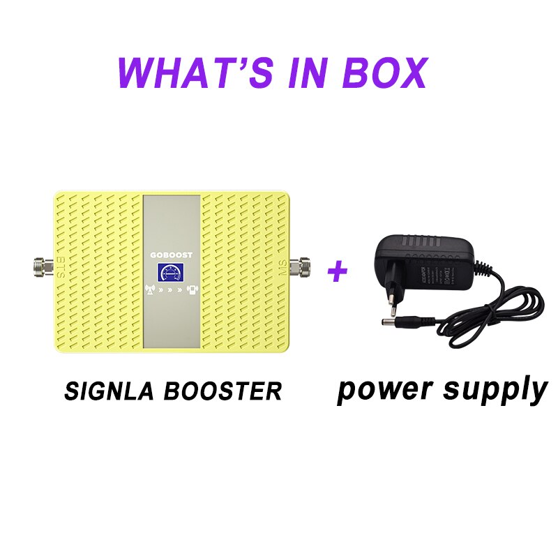 GOBOOST-AMPLIFICADOR celular de banda única, repetidor LTE 4G, 1800, 2600, B3, B7, 2G, 3G, 2100, 1900 MHz, B1, B2, ganancia de 70dB