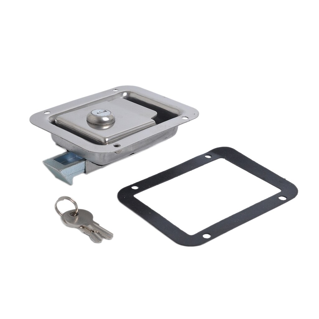 Marine Yacht RV Stainless Steel Paddle Latch &amp; Key For Caravans Tool Box