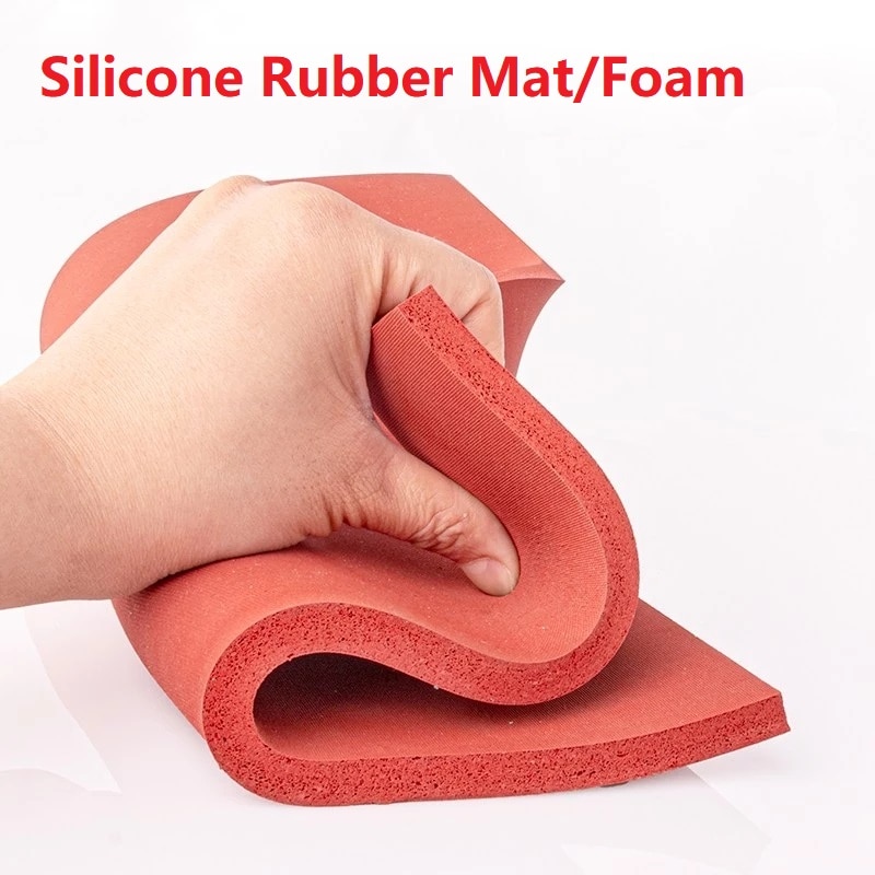 12” ×15” Silicone Foam Pad Flat Heat Press Replacement Red