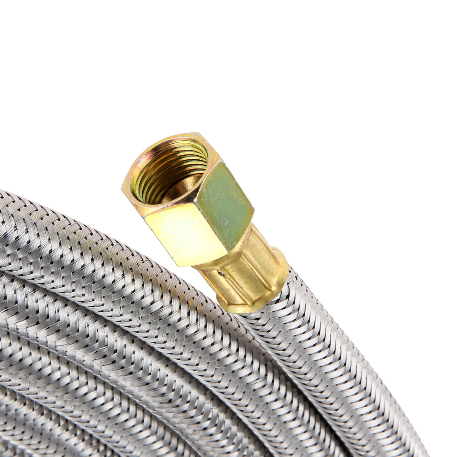 1kit 16Ft Stainless Steel Braided BBQ Grill Extension Propane Hose 3/8 Female Flare Gas Nuts Threads Gas Line Pipe Thread Tape