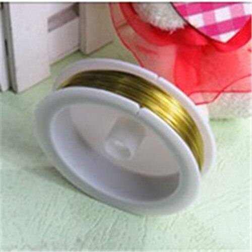 1 rollo de alambre de hierro fino de Color para manualidades, Materiales de encuadernación, modelo de accesorios de amarre, fabricación de flores, alambre de hierro Floral