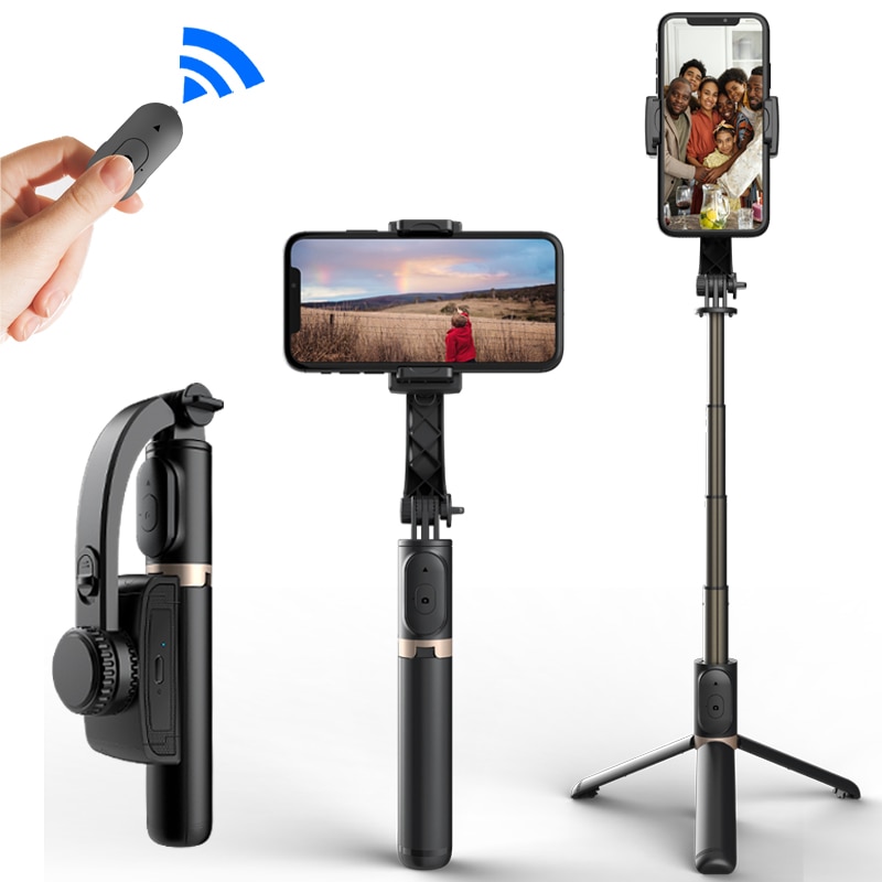 Roreta Handheld Gimbal Stabilizer Bluetooth Selfie Monopod Houder Voor Smartphone Telefoon Video Record Live