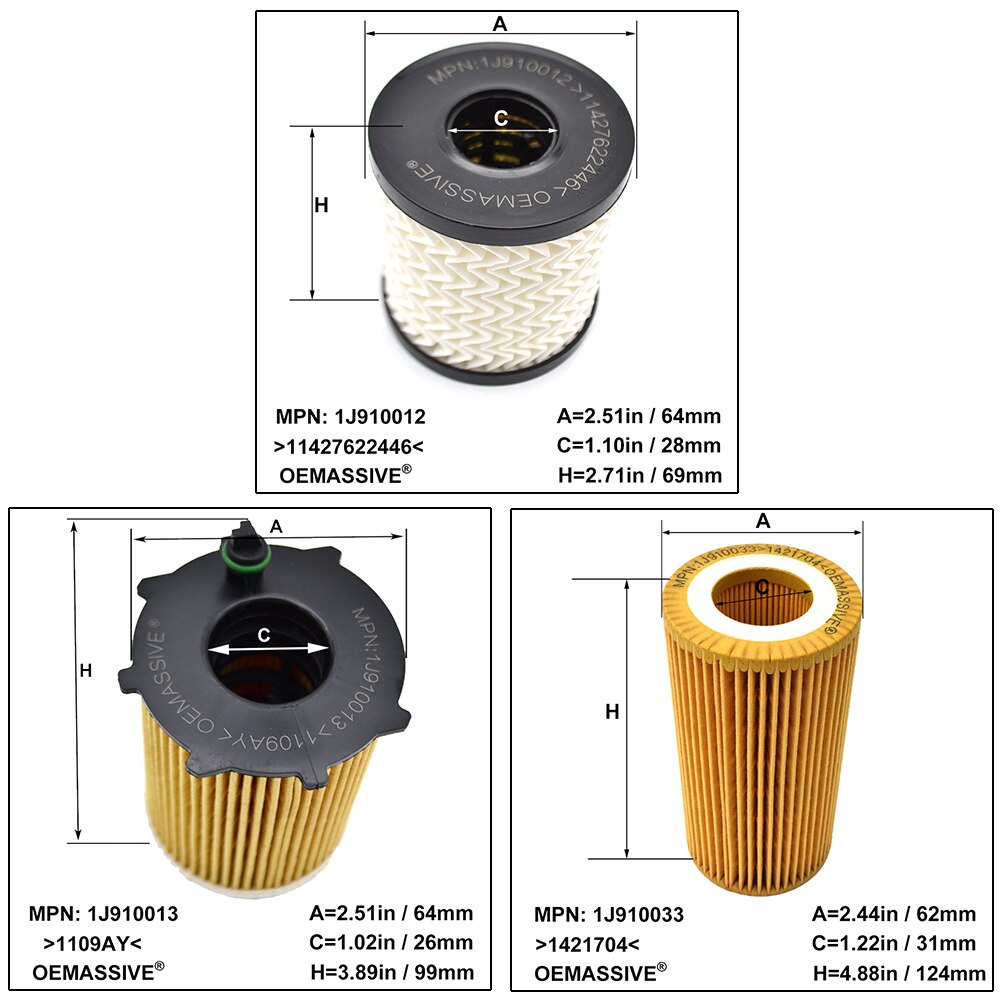 Filtro de aceite para Ford Focus 2 2005, 2006, 2007, , /Focus 3 , , , , , , , 1109 X3 1109 AY 8692305