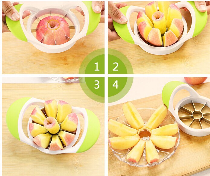 1 STKS Keuken Gereedschap Fruit Cutter Rvs Cut Fruit apparaat Apple Slicer Cut Fruit Slicer Gadgets De Goederen Voor keuken