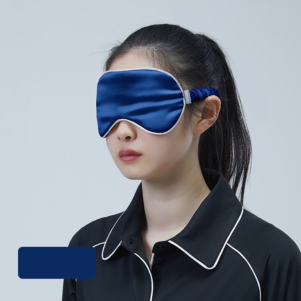OhSunny Silk Sleep Eye Mask Dream Night Eye Cover Soft Relax Eyes Bandage Sleeping Blindfold Night Heath Relaxed Nap f Women Men: Blue