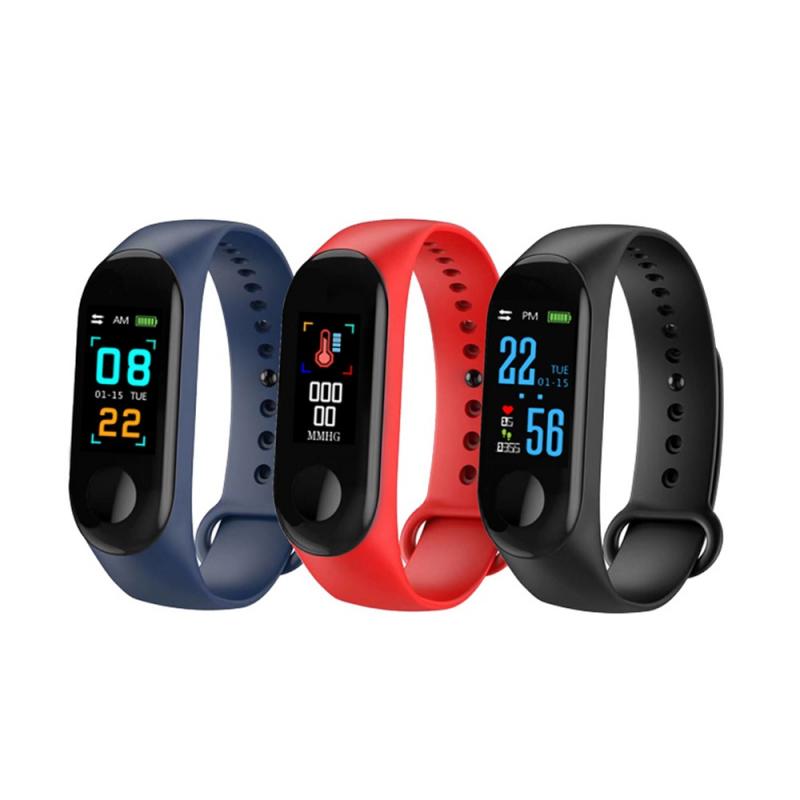 M3 Fitness Bracelet Blood Pressure IPS Screen Oxygen Heart Rate Monitor Smart Bracelet Waterproof Tracker Wristbands